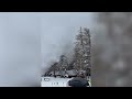 TERRIFYING moment KILLER avalanche tears through Italian ski resort leaving three people dead