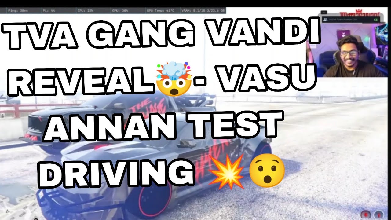 TVA GANG VANDI REVEAL🤯- VASU ANNAN TEST DRIVING 💥😯 
