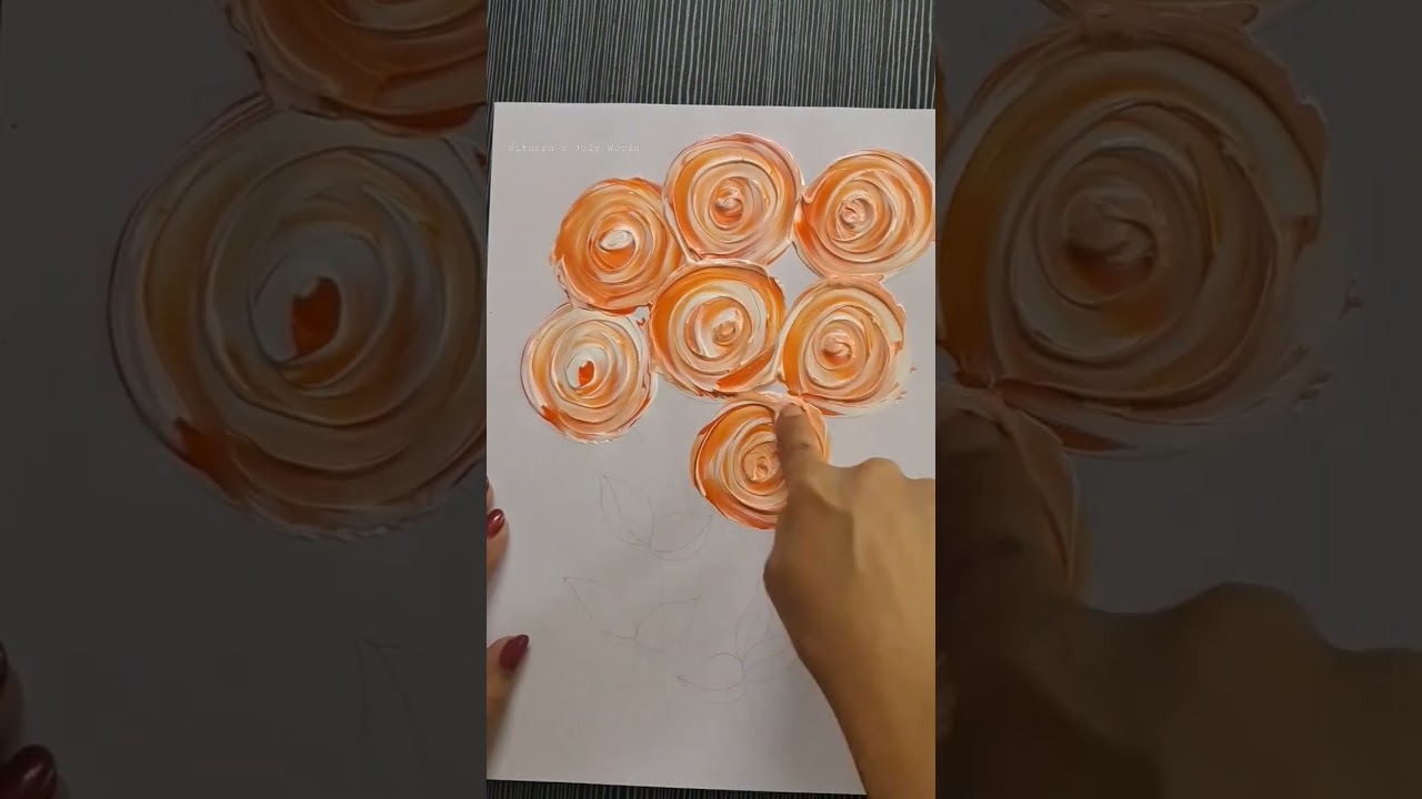 Finger Painting Flower 