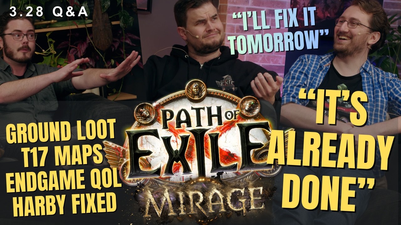 PATH of EXILE: MIRAGE Developer Q&A - Ground Loot, Breach Core, T17s, Atlas Rework & Huge QoL Buffs