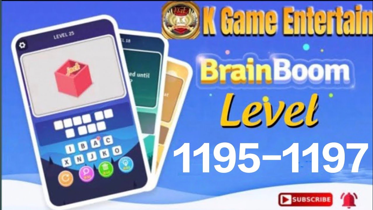 Brain Boom Level //1195,1196,1197 All Levels Let's Play With @K Games ...
