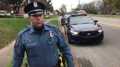 Local Pa. police officer demonstrates ENRADD speed trap