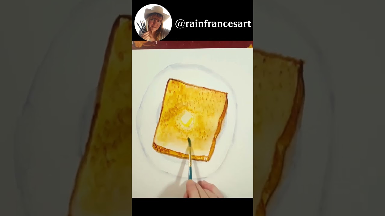 How To Paint Buttery Toast!