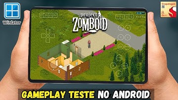 WINLATOR EMULATOR 10.1 GAMEPLAY PROJECT ZOMBOID , JOGO DE PC NO ANDROID!!