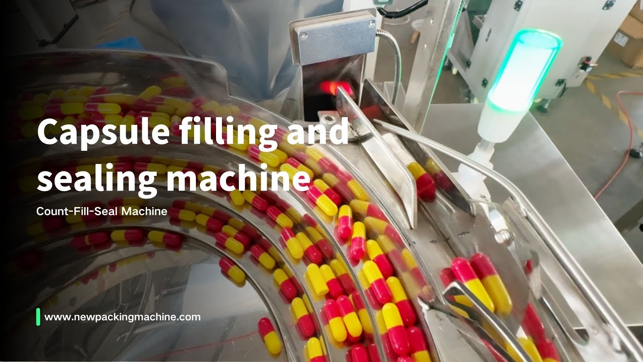 Automatic Pill & Capsule Counting Machine | 3-Side Seal & Easy-Tear Bagging System