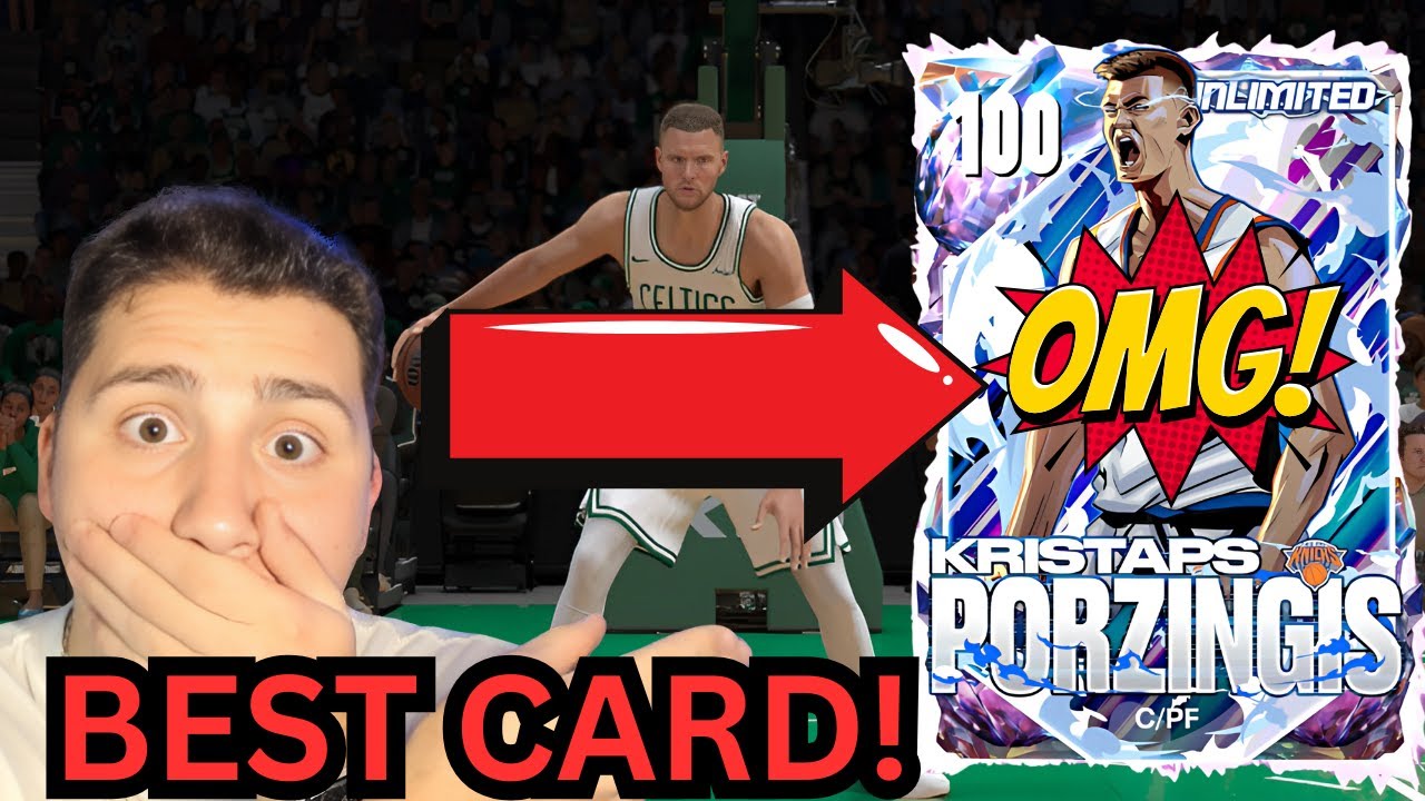 NEW 100 OVR KRISTAPS PORZINGIS GAMEPLAY IN NBA 2K25 MYTEAM! BEST CARD IN MYTEAM!