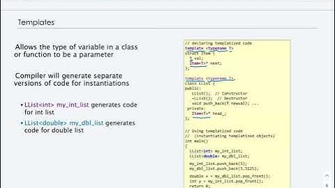 C++ Templates Part 1: Motivation and Overview of Templates