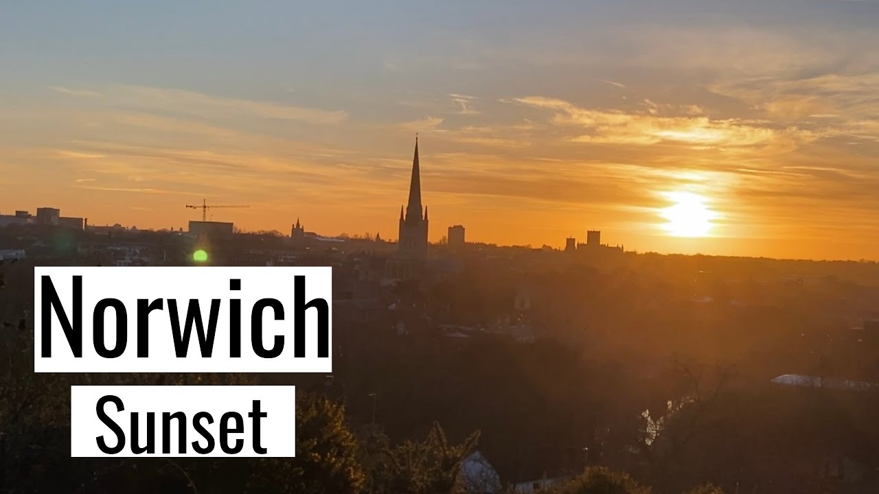 Norwich sunset view YouTube