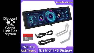 8.8 Inch IPS Type C Secondary Screen Case CPU GPU RAM Computer Monitor USB IPS Dislay Turing Smart S