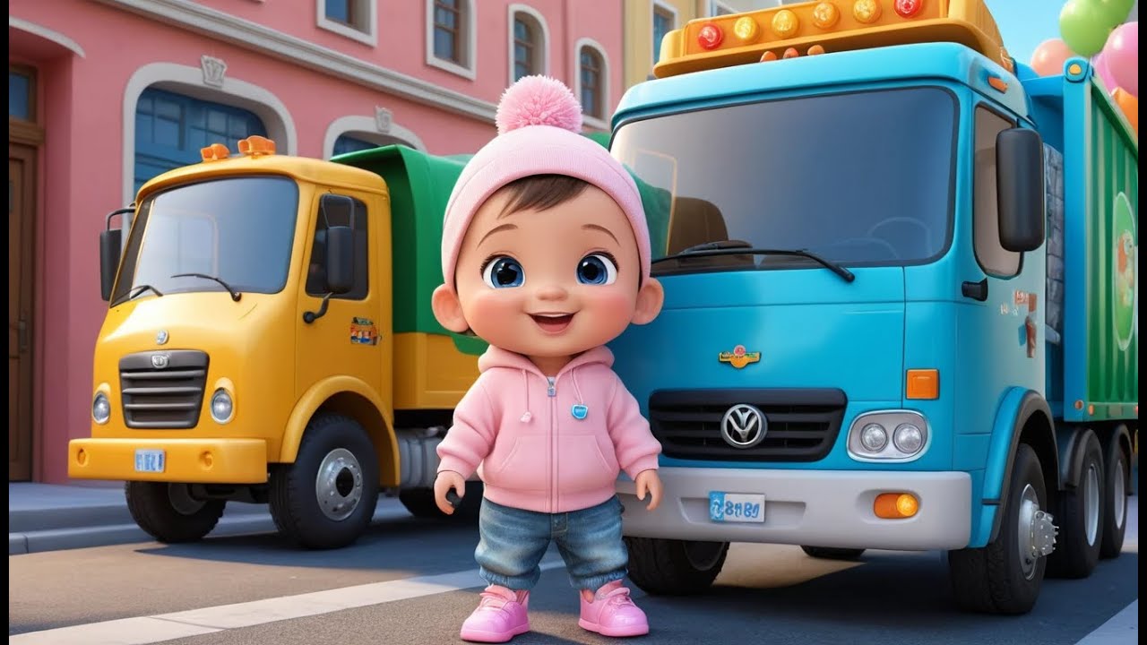 Garbage Truck New Year Clean Up | Fun Action & Learning Video for Toddlers
