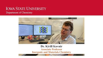 Kirill Kovnir Faculty Interview Chemistry Iowa State University