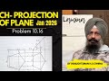 Ch- 10 Problem 10.16 | Engineering Drawing | Using Drafter | By Draughtsman H.S. CHHINA
