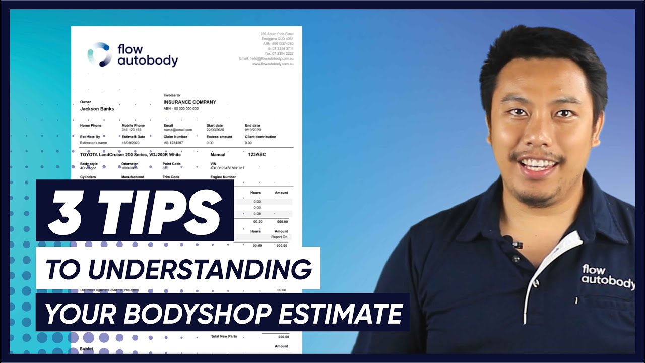 3 Tips to Understanding Your Bodyshop Estimate - YouTube
