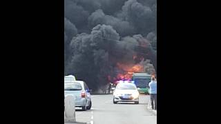 exploding bus
