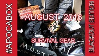 APOCABOX   SURVIVAL GEAR   BLACKOUT EDITION AUGUST 2016 @live4wild968