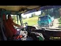 TATRA 815-2 náročná vykládka v lese - truck cab view