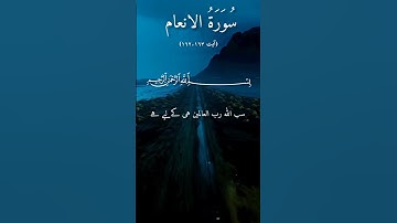 سورة الانعام|آیت ١٦٣۔١٦٢|Quran translation|Viral video 2024