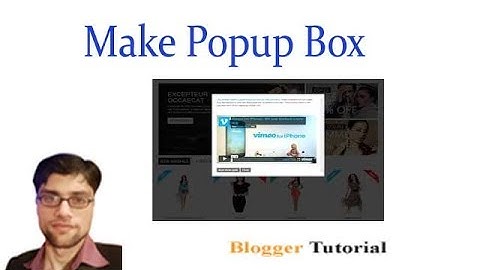 How to Create Popup Box for blogger