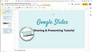 Google Slides Tutorial  Sharing and Presenting