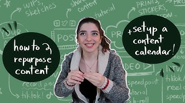 CONTENT PLANNING FOR ARTISTS ★ set up social media content calendar + how to repurpose content