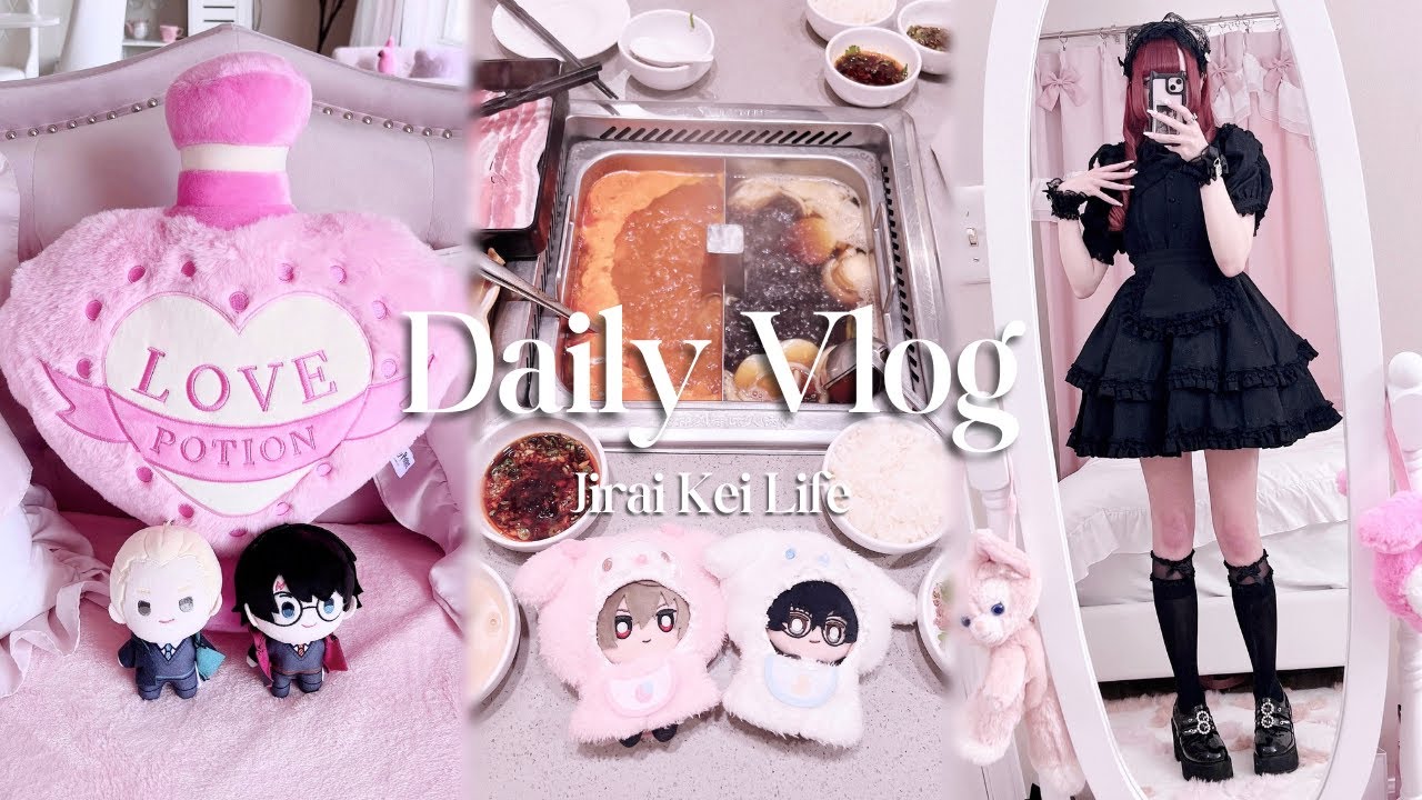 [vlog] jirai kei girl's shopping day~ ichiban kuji, hotpot, chiikawa, otaku goods | flushing nyc