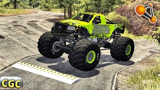 Speedy Jumps Spike strip crashes BeamNG Drive #3 screenshot 2