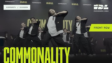 [3rd Place Community] Commonality Front Row | IDL Launch 2025 Community Division