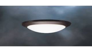 Kichler Lighting 8881NI 1 Light Flush Mount Ceiling Light Brushed Nickel wi