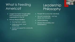 LDR 0 603 Nonprofit Servant Leadership Profile: Feeding American Sam Lee