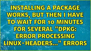 error processing linux-headers..." errors