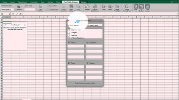 How to create a Pivot Table on a Mac in Microsoft Excel 2016