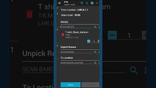 WMS Quick Tip - Unpicking an order