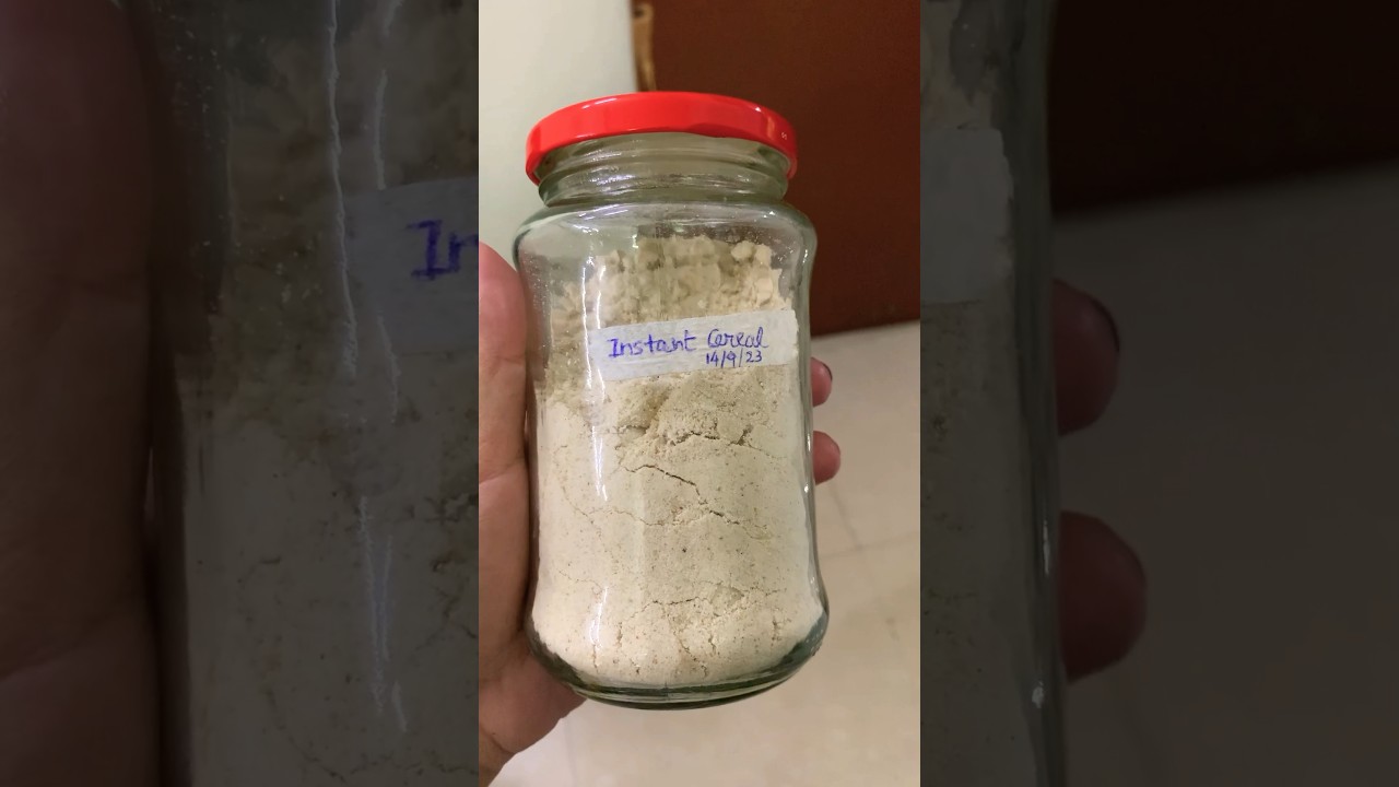 Homemade instant cereal for 824 months babies 👶 (Bengali)food 