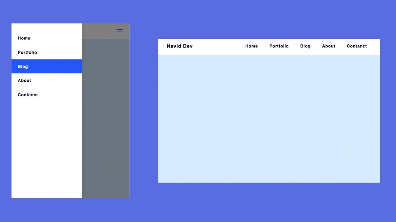 How To Create a Responsive Top Navigation Menu