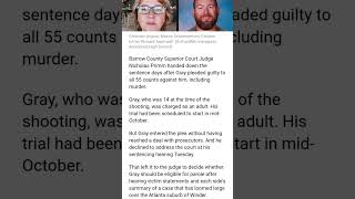 High school shooter Colt Grey sentenced to life without parole #news #crime #atlanta #life #facts