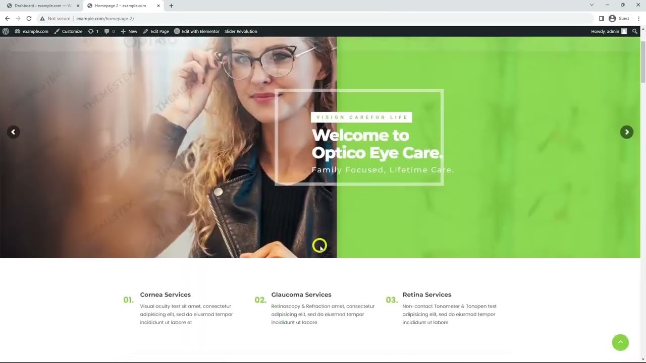 Optico - Theme Setup Wizard