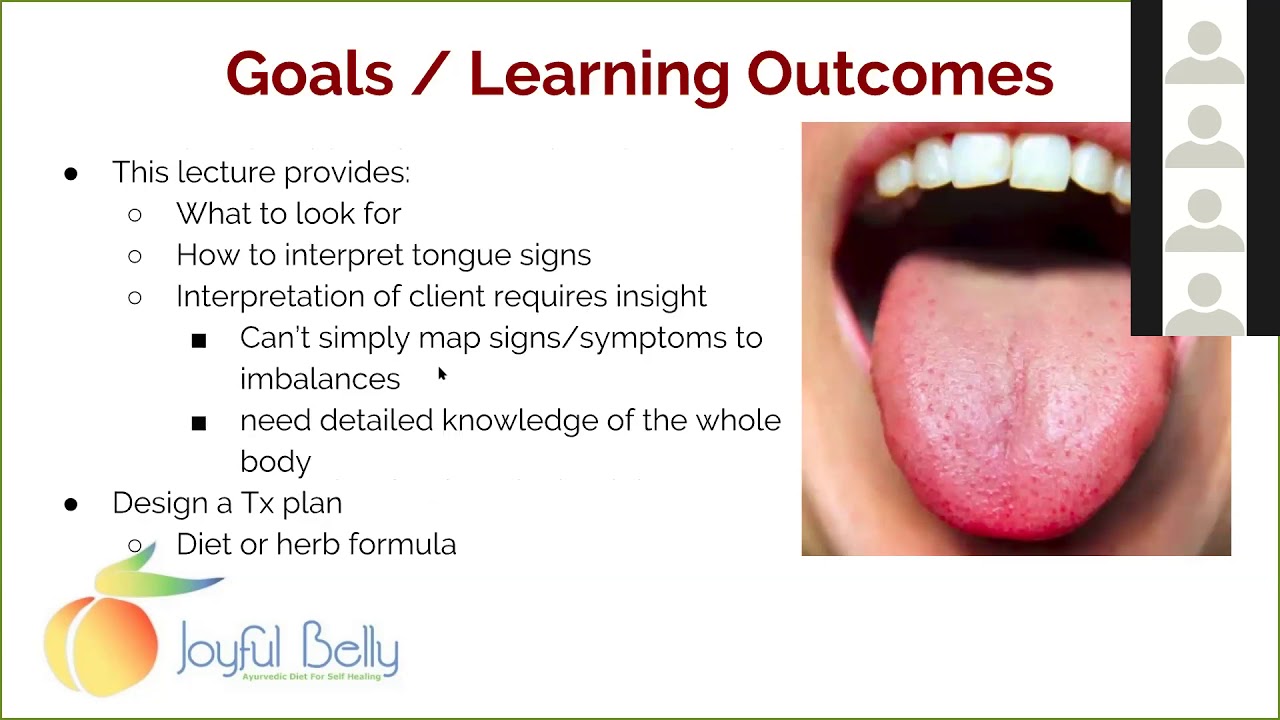 Ayurvedic Tongue Diagnosis Chart