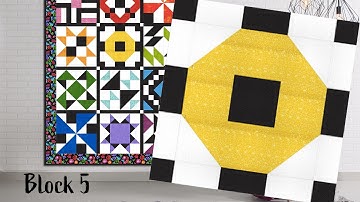 Rainbow Kaleidoscope Block of the Month Quilt Kit (Block #5)