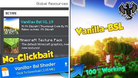 Vanilla Plus+ Bsl Shaders For Minecraft Pe 1.19 \ Bsl In Mcpe 1.19