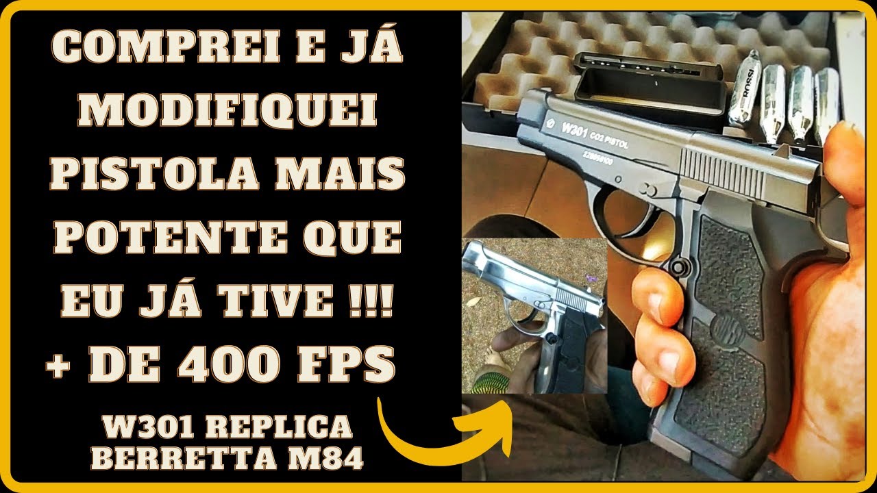 Comprei a Airgun W301 réplica  da Beretta M84