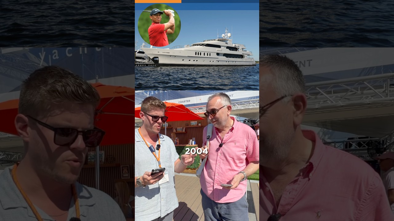 ⁣AQUAHOLIC picks between Tiger Woods vs. Greg Norman superyachts🏌️‍♂️👀