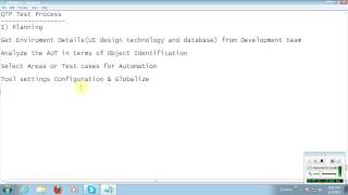 Famous QTP Test Process Part1 (Test Planning) Profile