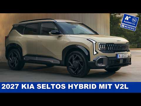 2027 KIA Seltos Hybrid offers V2L function but how big is the battery? | Ausfahrt TV News