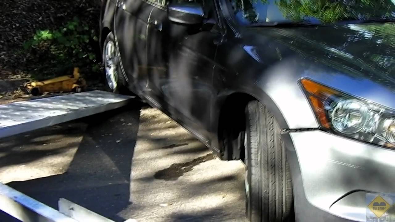 Towing Recovery - Vehicle Falls Off Car Hauler - YouTube