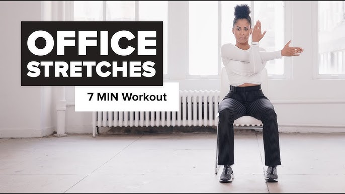 Desk Exercises at Work - 10 Minute Desk Stretches For Energy, Posture and  Flexibility! 