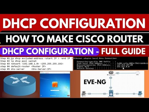 How To Make DHCP Server Configuration On A Cisco Router The Simple Way | DHCP Server Setup Router