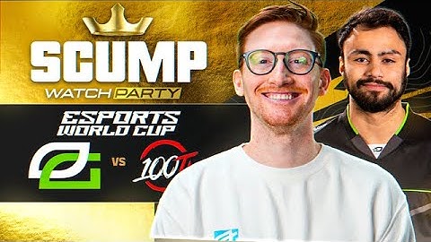 OPTIC GAMING VS 100 THIEVES!! SCUMP WATCH PARTY - ESPORTS WORLD CUP DAY 3