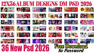 12x36 Wedding Album Design DM PSD Free Download 2026 | Latest Wedding Album PSD | No Password
