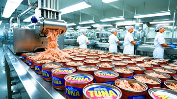 How is Canned Tuna Made | From Ocean to Shelf – The Tuna Production Process | Inside The Factory