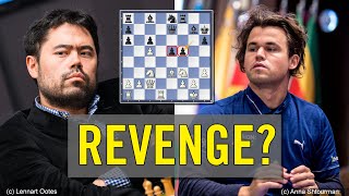 He wants revenge | Magnus Carlsen vs Hikaru Nakamura | AI Cup 2023